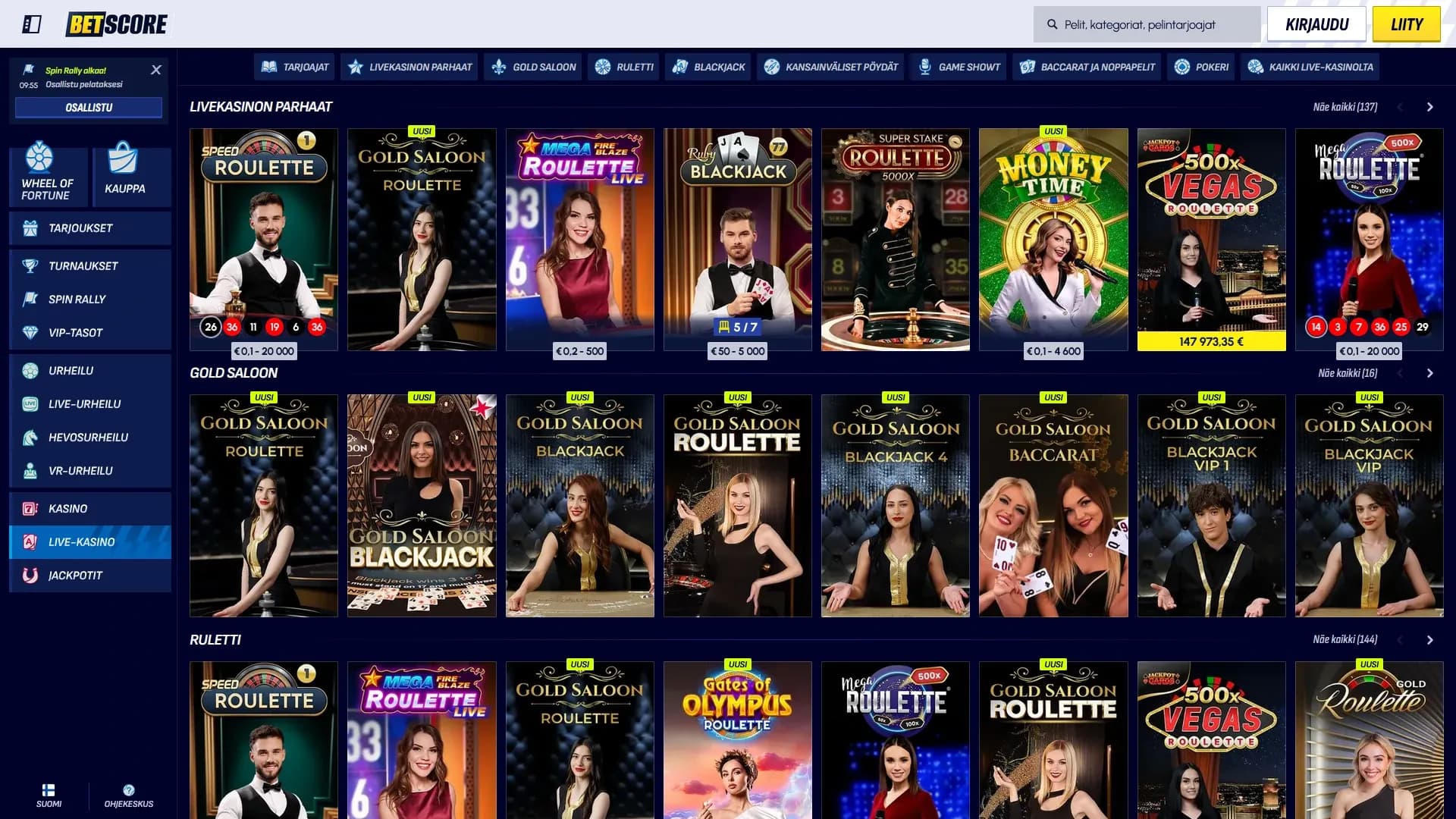 Betscore Casino arvostelu 2026 Kuvankaappaus 2
