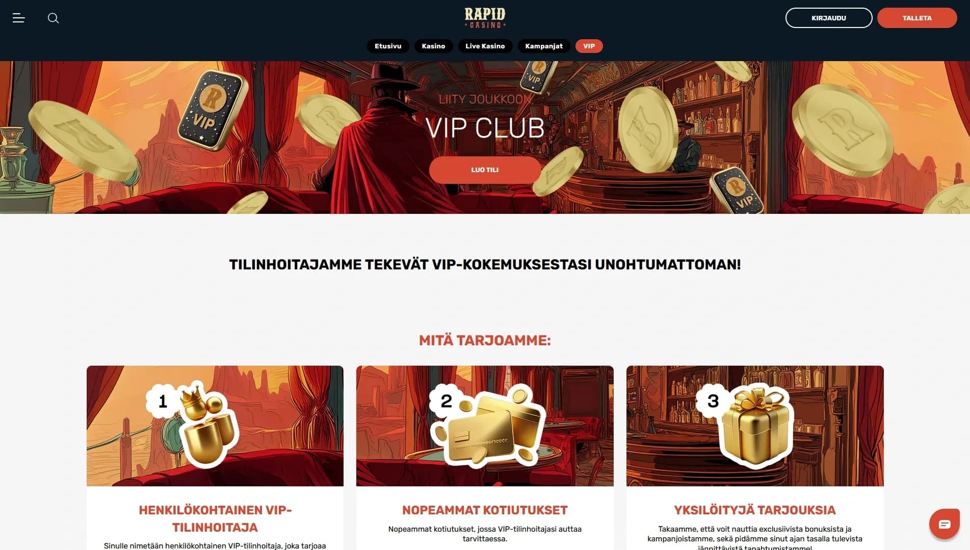 Rapid Casino arvostelu 2026 Kuvankaappaus 2