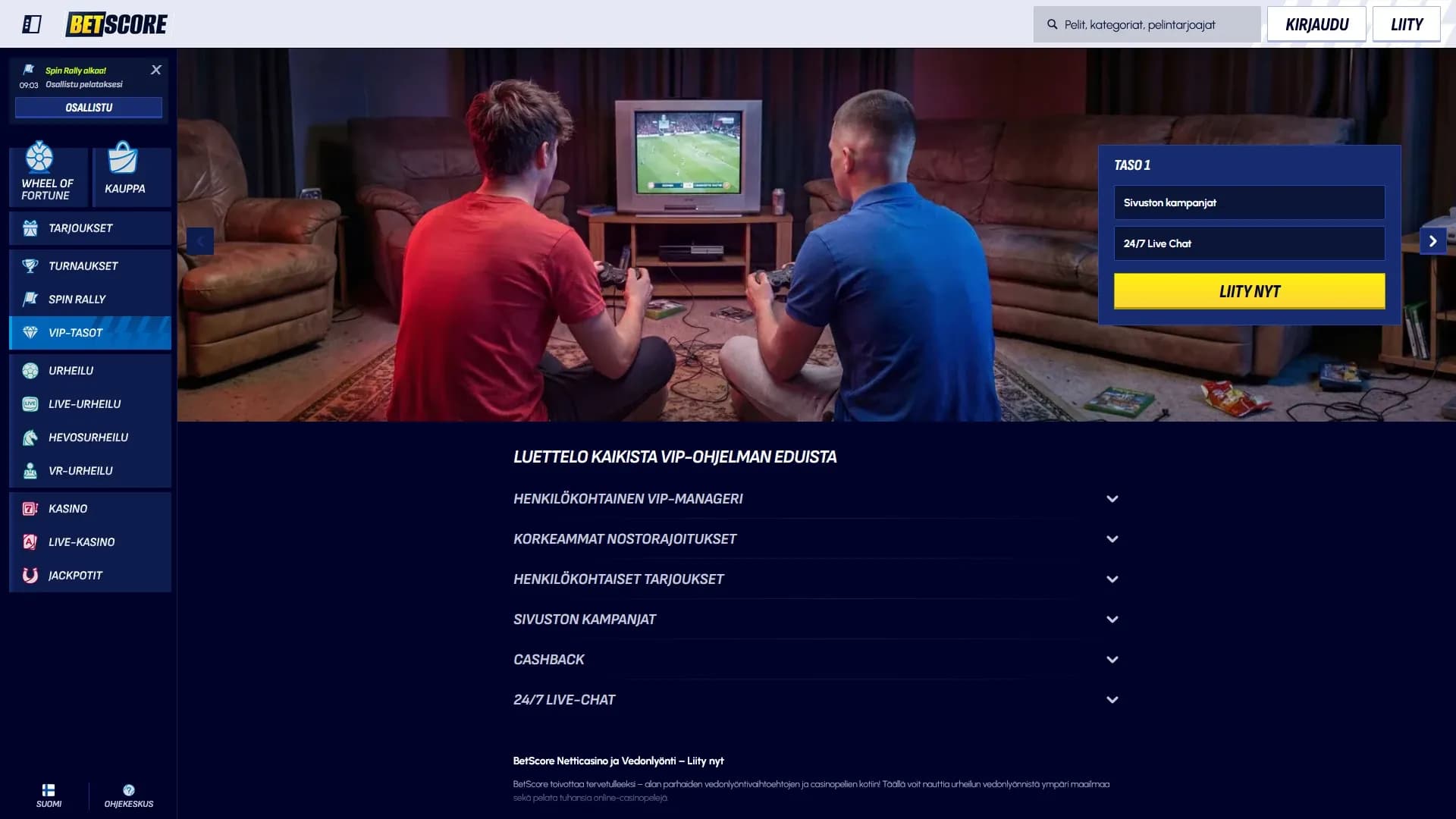 Betscore Casino arvostelu 2026 Kuvankaappaus 3