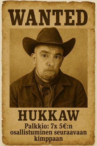 Hukkaw Etsintäkuulutus Juliste