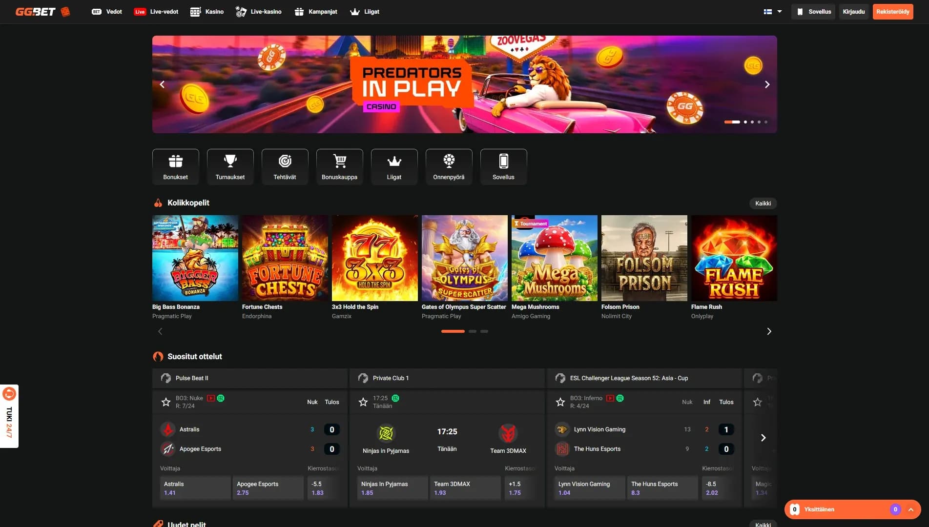 GGBet Casino Arvostelu 2026 Kuvankaappaus 2