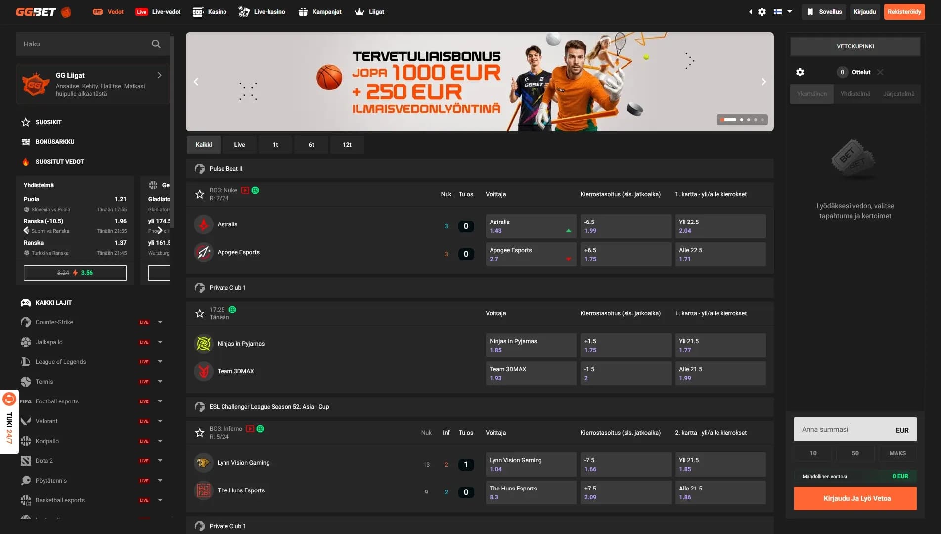 GGBet Casino Arvostelu 2026 Kuvankaappaus 3
