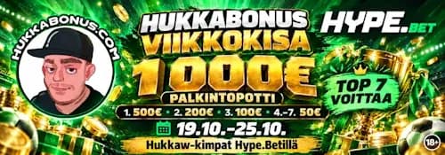 Hype.bet Hukkabonus Viikkokisa Banneri