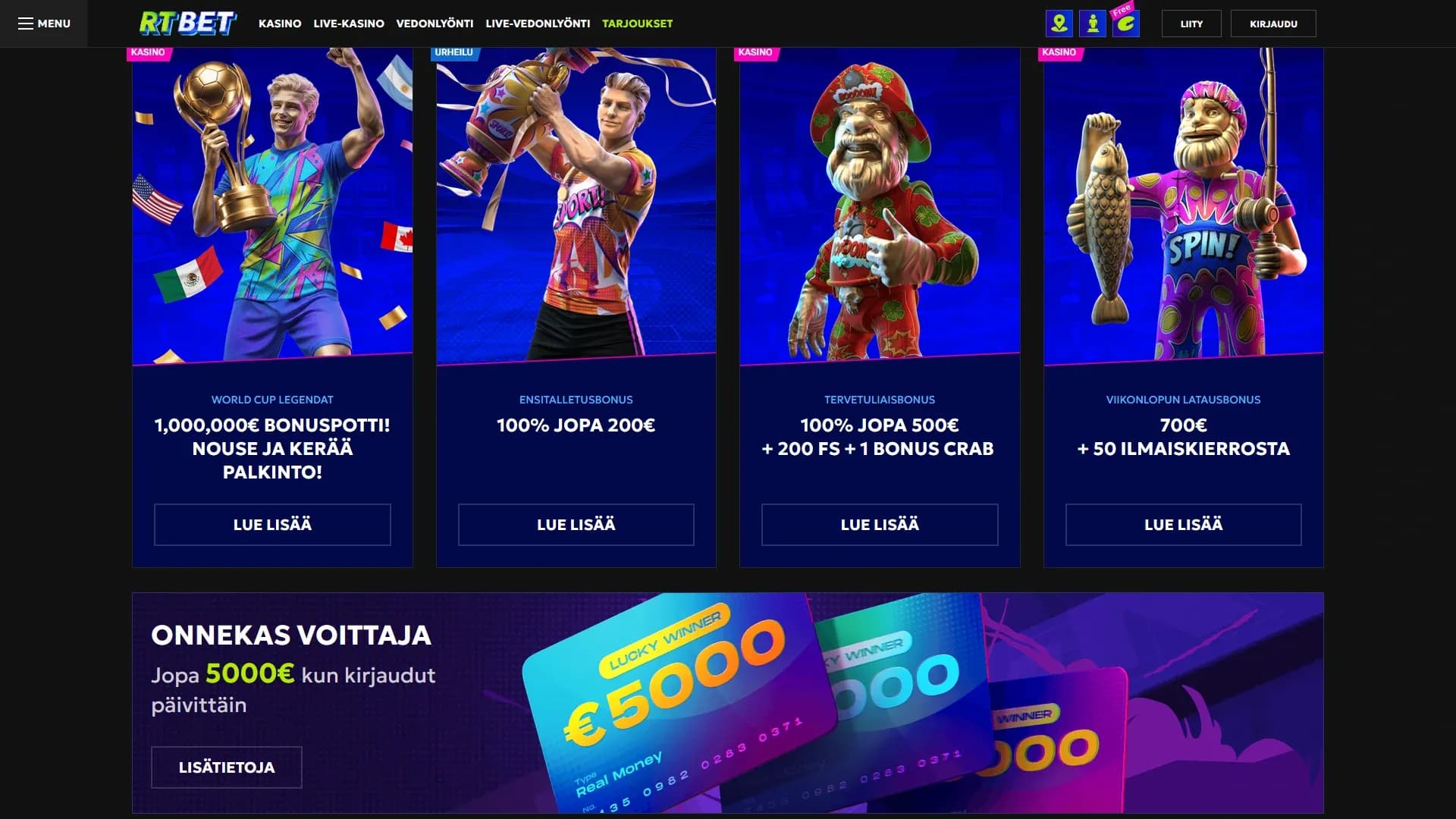 RTBet Casino Arvostelu Kuvankaappaus 3