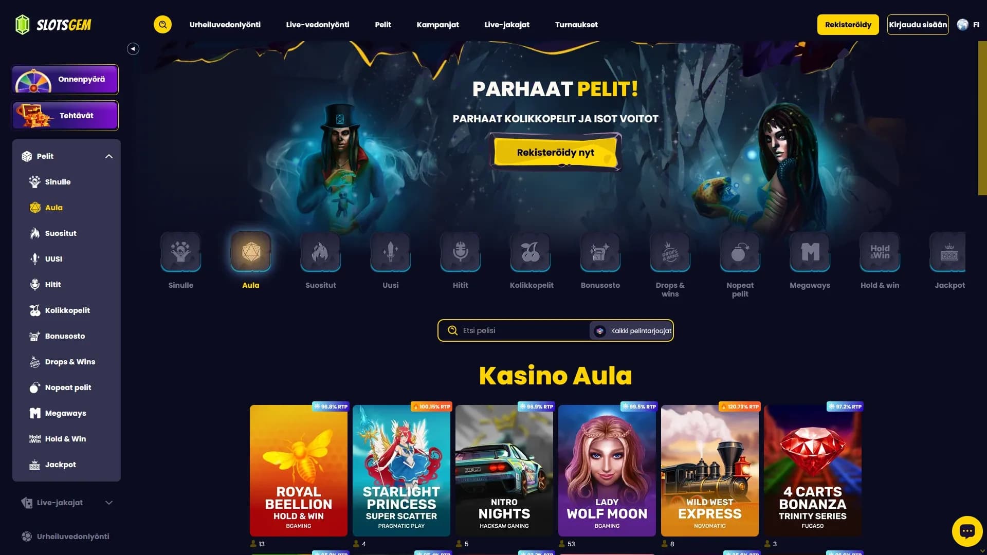 Slotsgem Casino arvostelu 2026 Kuvankaappaus 4