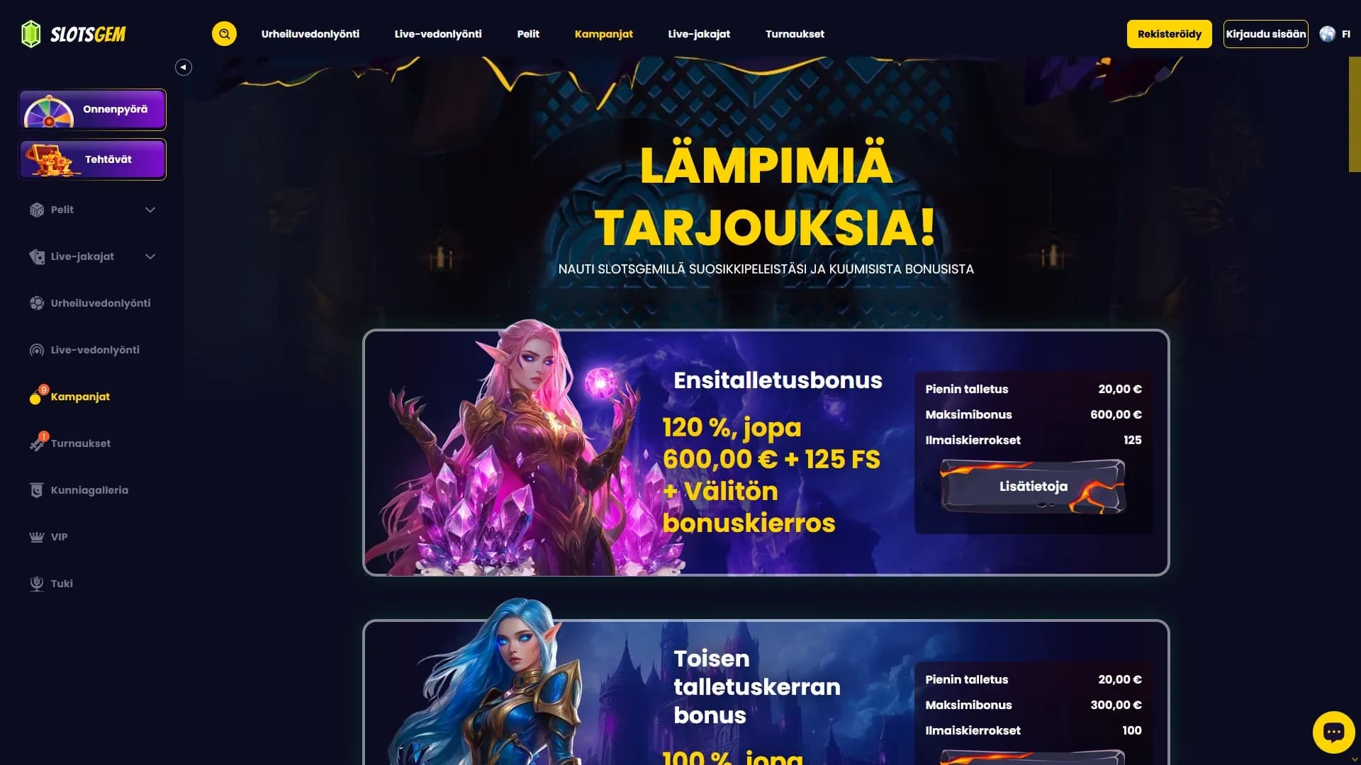 Slotsgem Casino arvostelu 2026 Kuvankaappaus 2