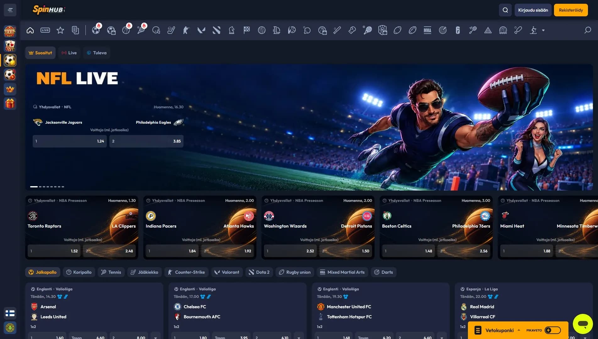 Spinhub Casino – 200% NON-STICKY-bonus + 150 ilmaiskierrosta Kuvankaappaus 4