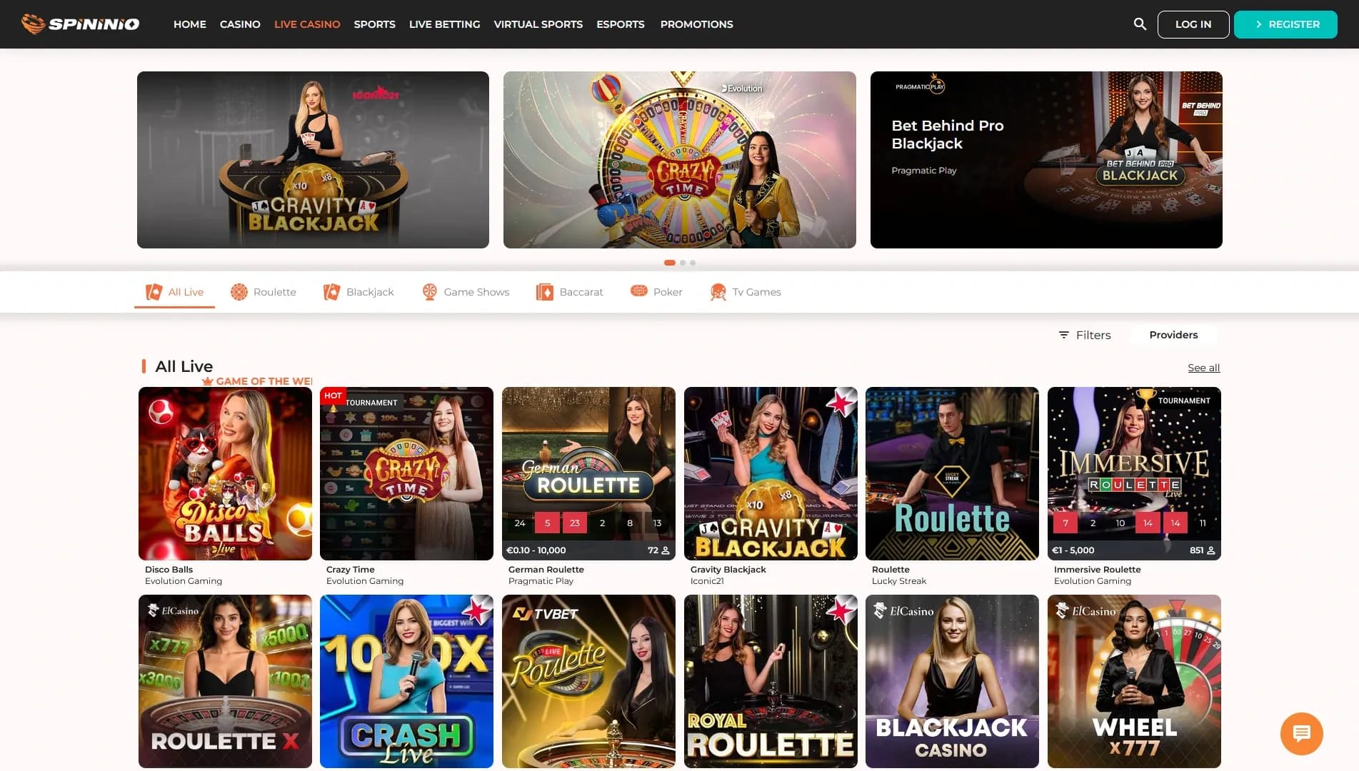Spininio Casino Arvostelu 2026 Kuvankaappaus 2