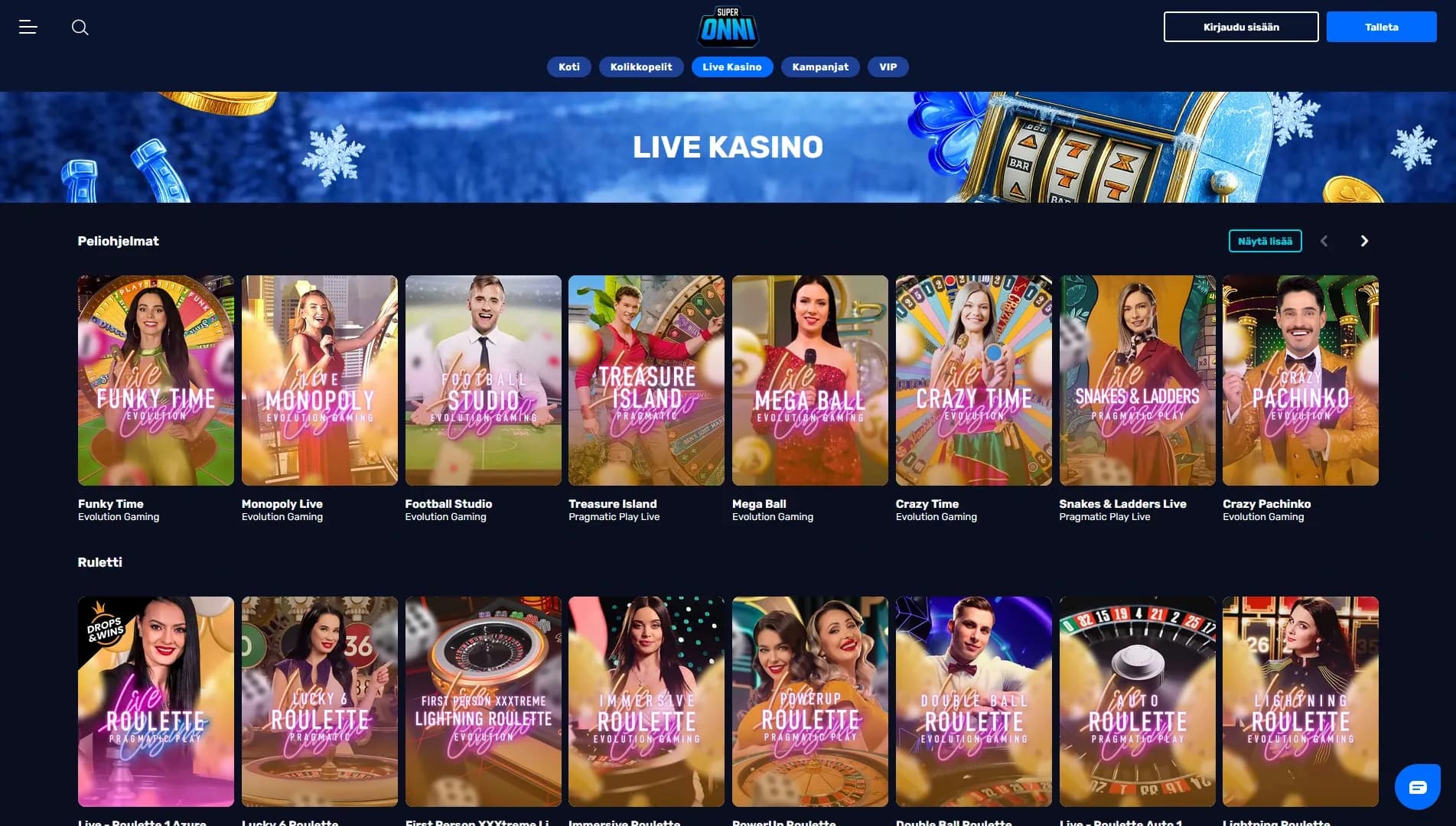 Superonni Casino kokemuksia 2026 – 20 x 1€ Superkierrosta Kuvankaappaus 3